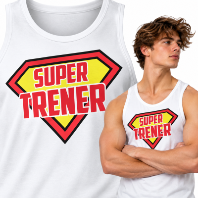 TANK TOP NA SIŁOWNIĘ  SUPER TRENER